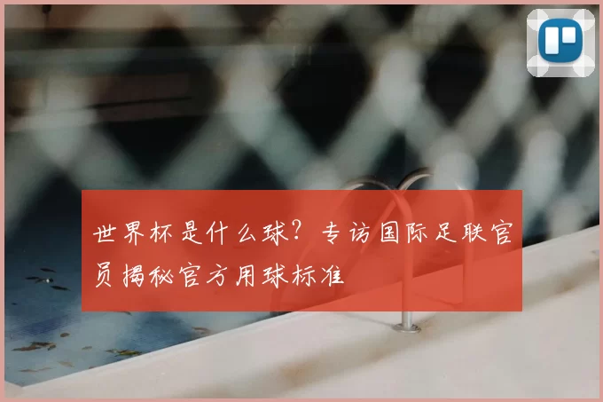世界杯是什么球？专访国际足联官员揭秘官方用球标准